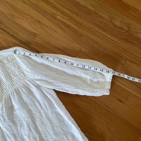 Nice, white, linen blouse - Picture 8 of 10